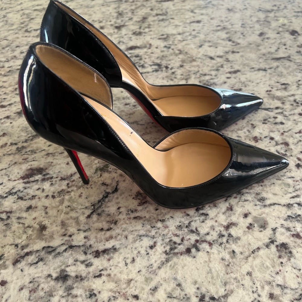 Christian Louboutin Black Patent Leather Heels